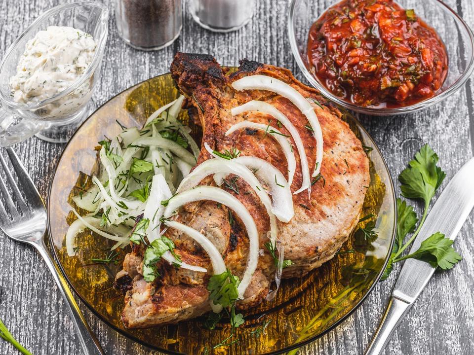Шашлык из свинины (корейка)