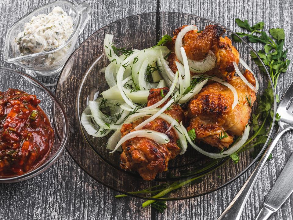 Шашлык из куриных бедер