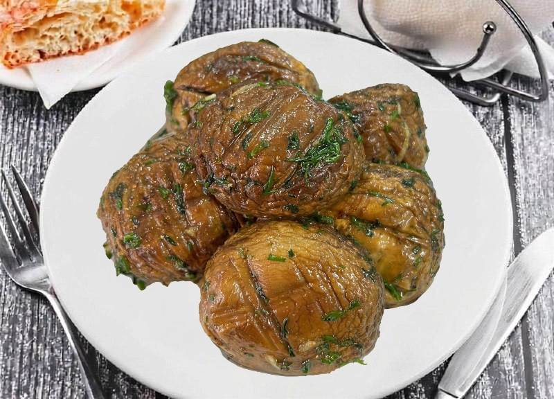 Грибы на мангале